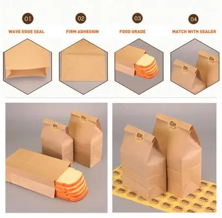 SenAng07 Hot Selling Manufacture China Custom Bolsa De Papel For Kraft Paper Food Bag