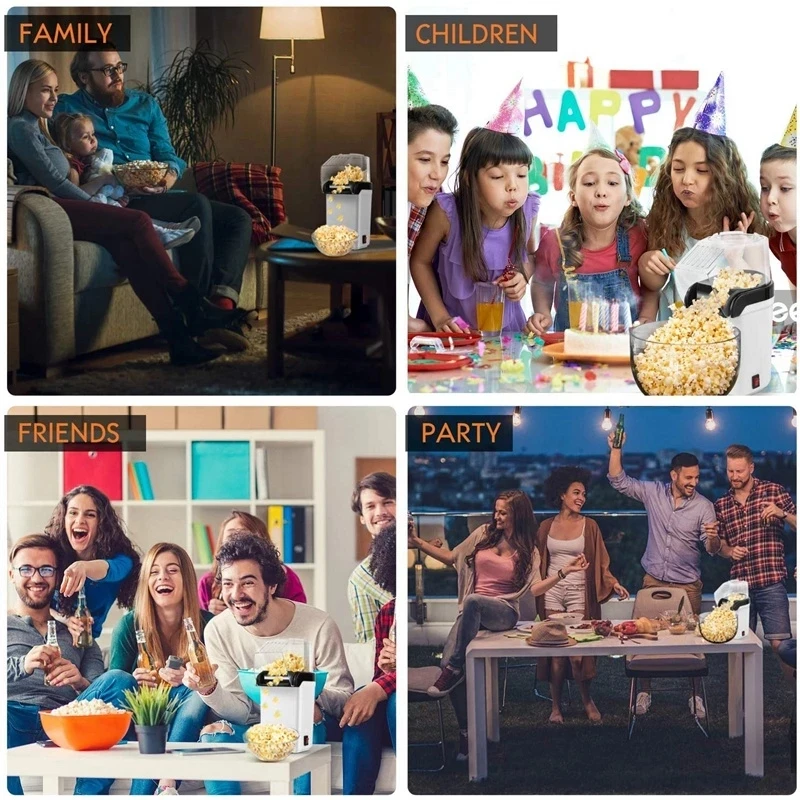 Mini Popcorn Makers Household Automatic Popcorn Machine Household Appliances Kitchen Appliances Children Gifts 110V-220V