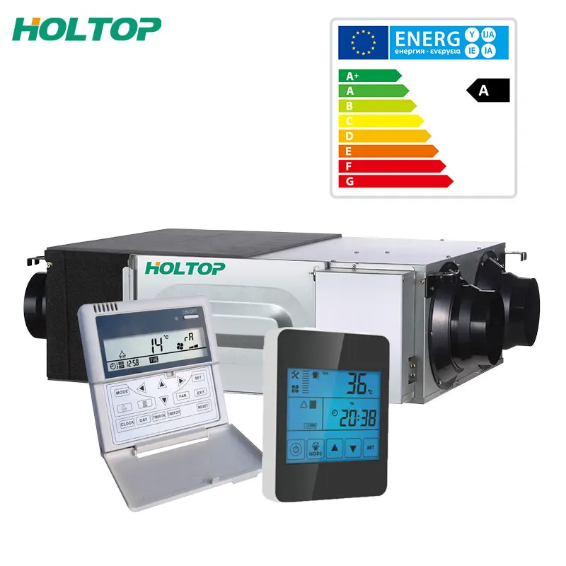 Erp 2018 compliant DMTH series energy recovery ventilation system with high efficiency