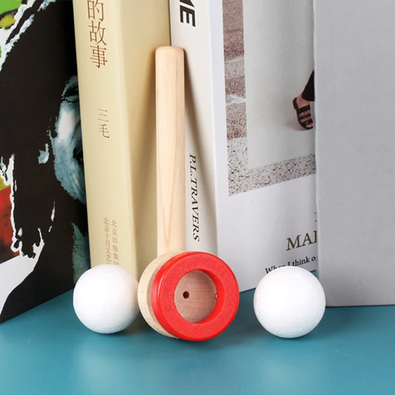 Hot sale custom interesting baby balloon blowing   kids wooden  other novelty & gag toys fine motor skills toys