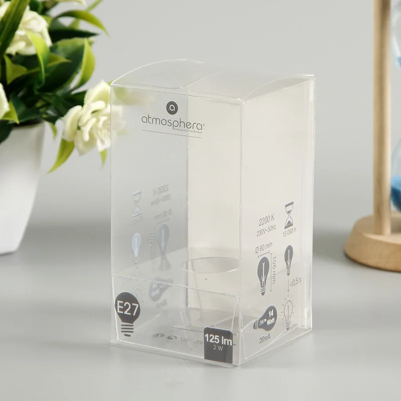 Custom Clear Plastic PVC Packaging Boxes High Transparent PET RPET Plastic Retail Packaging Box