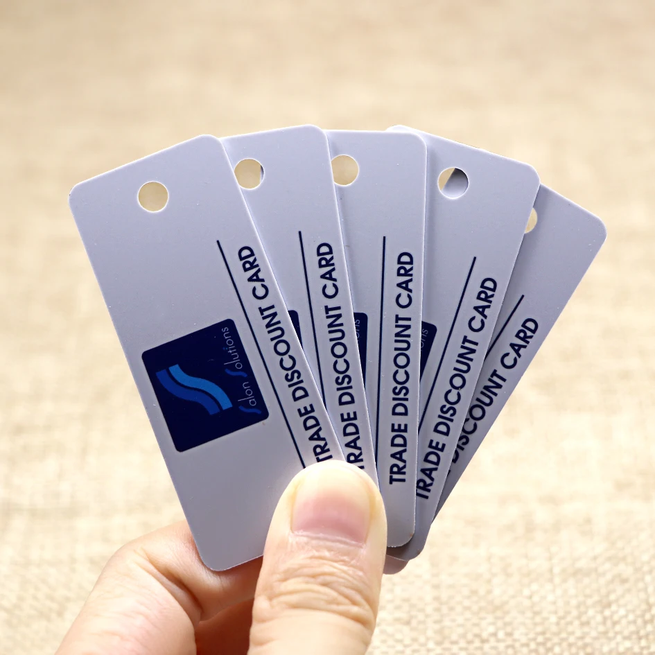Customized Small Size Access Control Key Tag Mini PVC Loyalty VIP Membership Cards