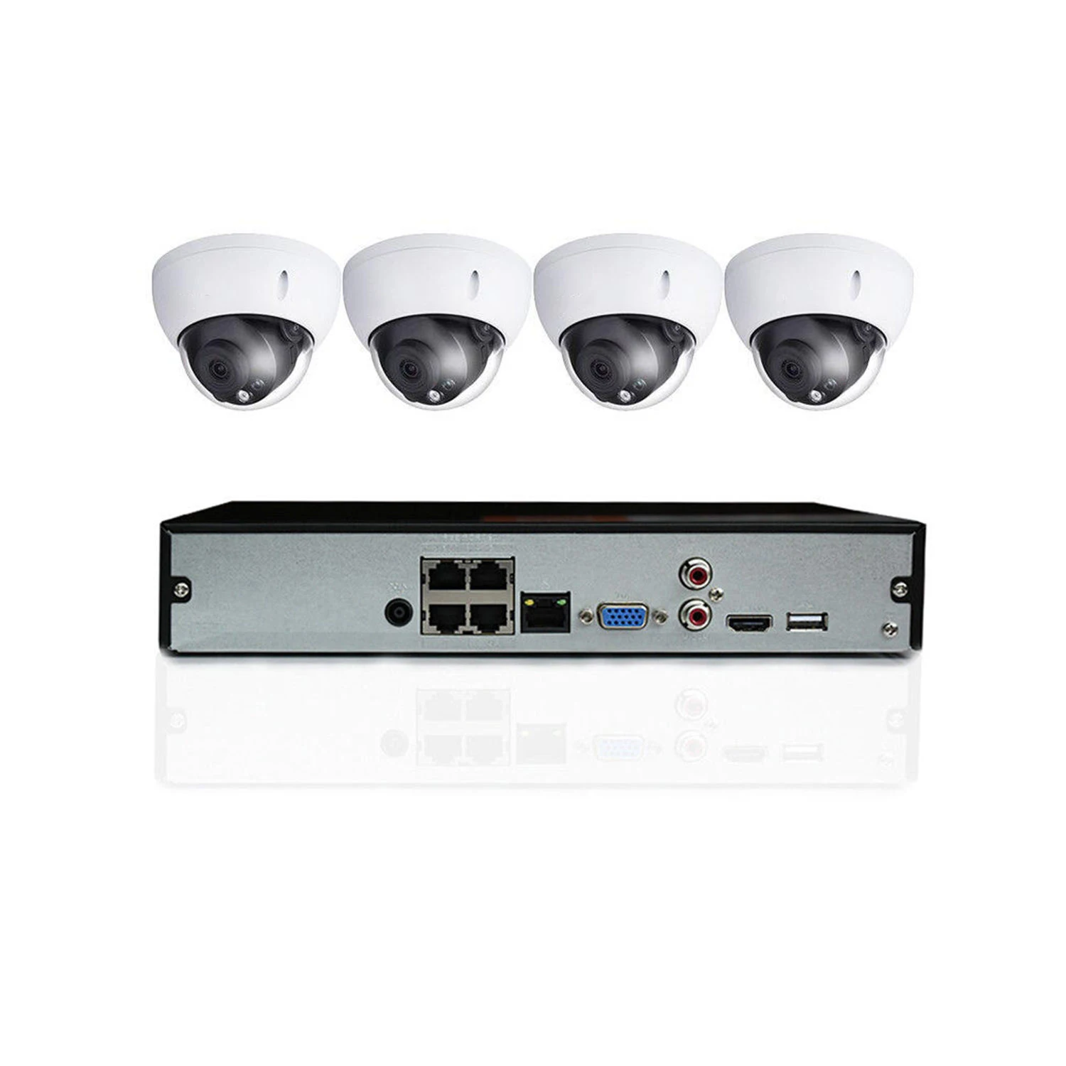 DH 6MP POE AUDIO CAMERA HDBW4631R-AS 4K Plug&Play  NVR4104-P-4KS2 DH 4CH CCTV SYSTEM Kit