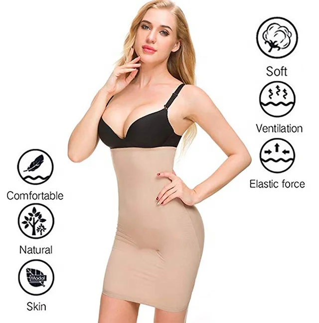 Women Slimming Body Shapers Seamless Corset Hip Waist Trainer Cincher Shapewear Slip Skirt