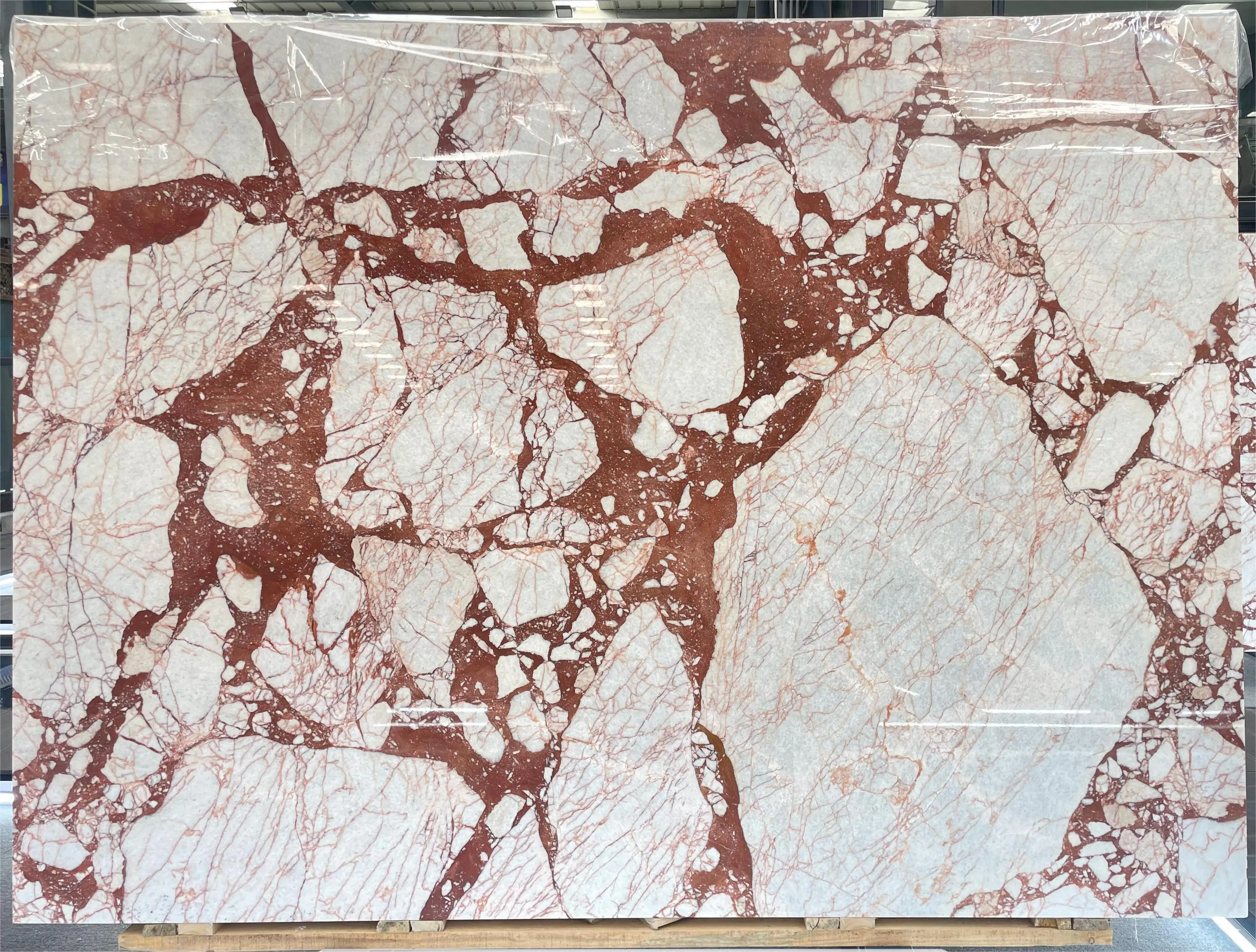 20MM  polished  Flower Pink Marble for counter top floor bathroom background wall tiles