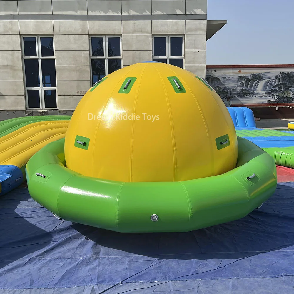 Производитель батут для водных игр с платформой горкой надувной морской аквапарк плавающий