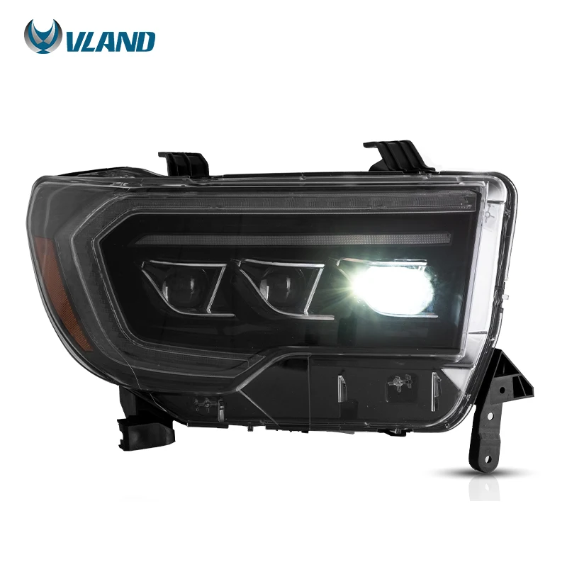 Vland Factory Wholesale LED Head Light for Toyota Tundra 2007-2013 Sequoia 2008-2020 Car Parts Auto Lamp Sequential Accessories