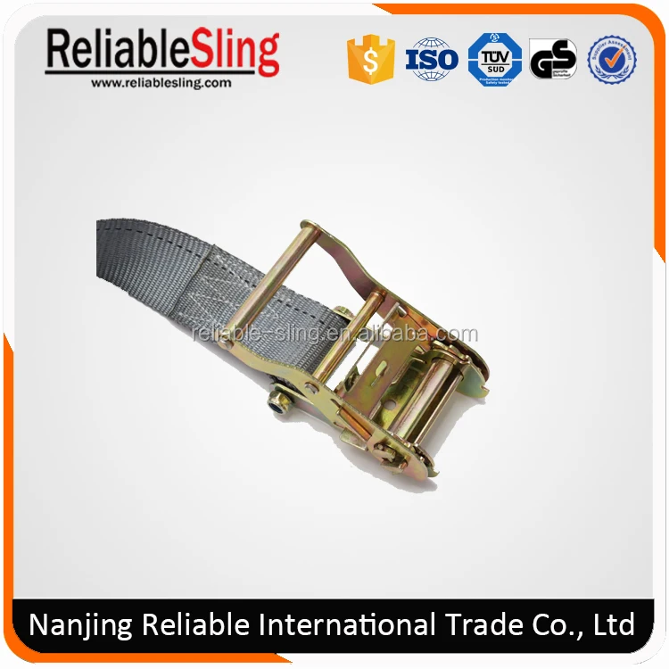 3000lbs 38mmx5m plastic ratchet truck loading tensioner belt with hooks