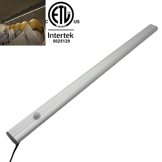 Motion Sensor LED Wardrobe Rail Light Led Clothes Hanger Lighting Led Closet Rod Cloths Hanger Racks Clothing Rod