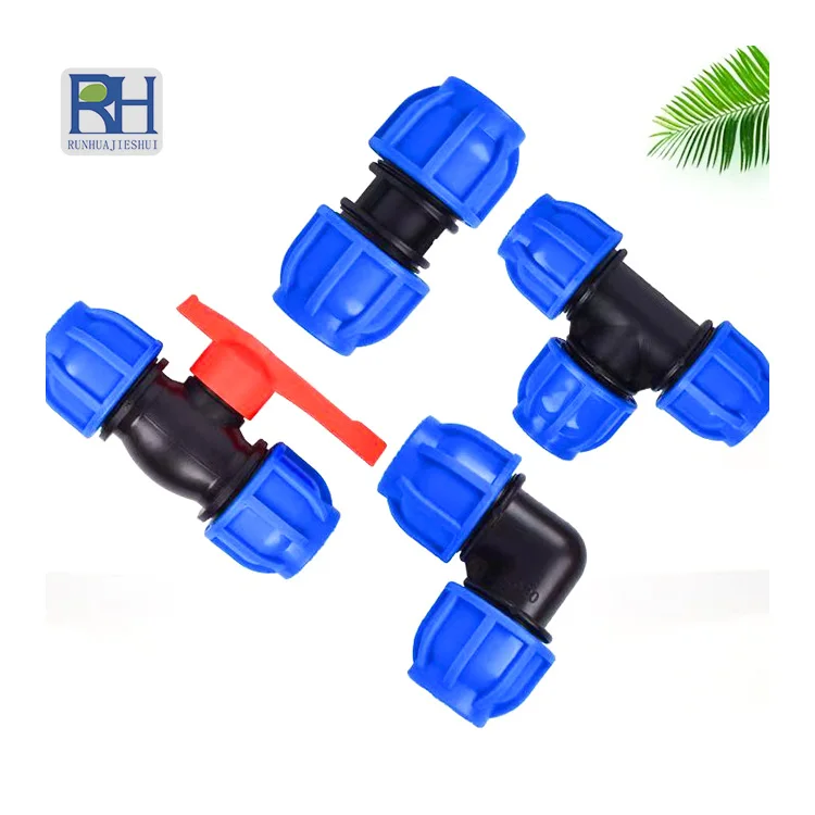 Water irrigation ball valve hdpe pipe fittings pp plastic fittings End Plug with low price in China