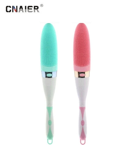 AE-8381 CNAIER Hot Sale Long & Removable Handle Electric Bath Cleansing Brush Body Massager & Cleaner In Bath