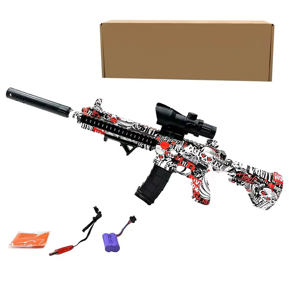 Outdoor Yard Shooting Game Automatic Toy Electric Gun Gel Ball Blaster for Boys and Girls