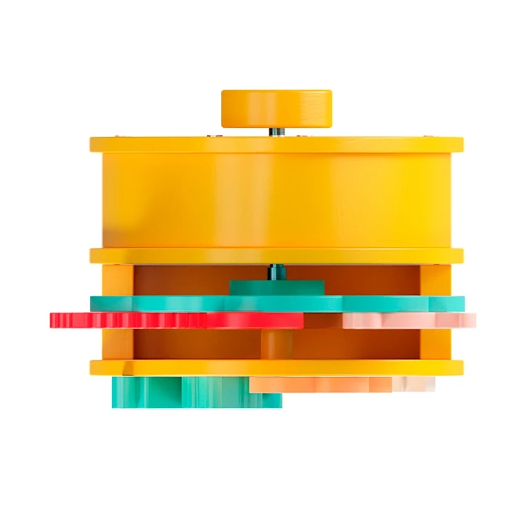 La doyee wooden kids dancing doll music box toy