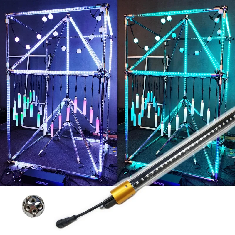 Hot-Sell Pixel Led Milky Tube Light Waterproof IP65 DMX512 360 PIXEL Tube Full Color DMX DJ Stage Event Light Wedding Light