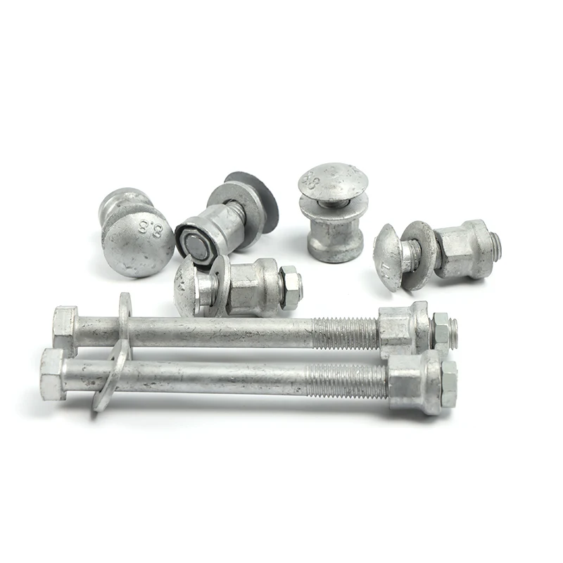 china bolt manufacturer Hot dip galvanized highway  safty Guardrail bolts and nuts and washers guardrail bolts high strength hot