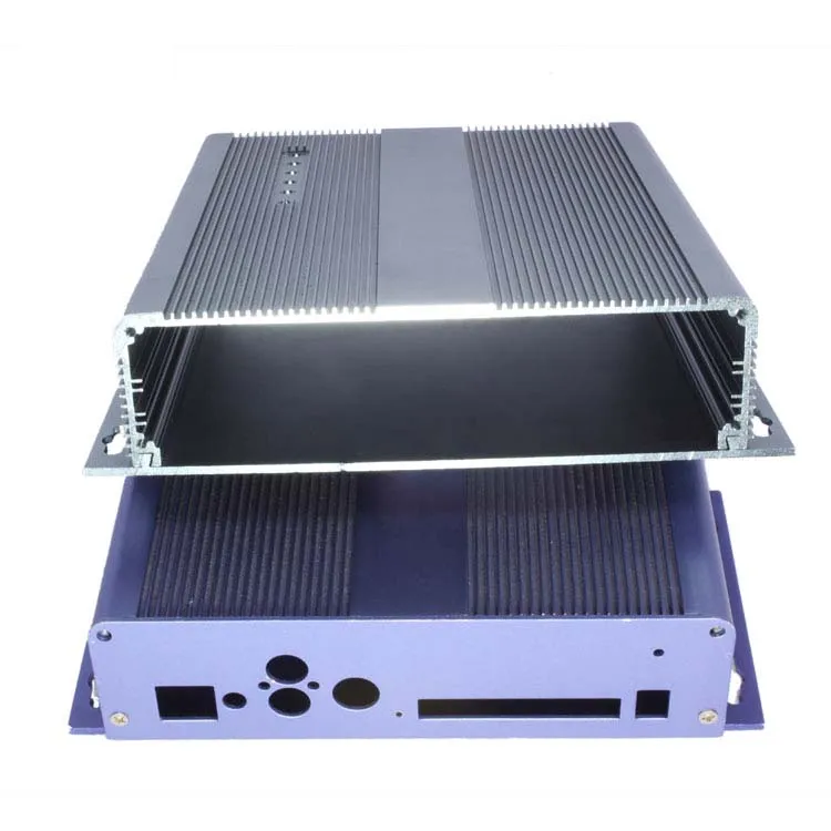 Wall Mount Anodized Extrusion Aluminum Profiles Battery Pack Box Casing Manufacturers Customize Metal Electronic Enclosure