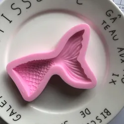 Saffron 2 sizes Mermaid silicone fondant molds for cake chocolate silicon resin molds for clear epoxy resin mermaids