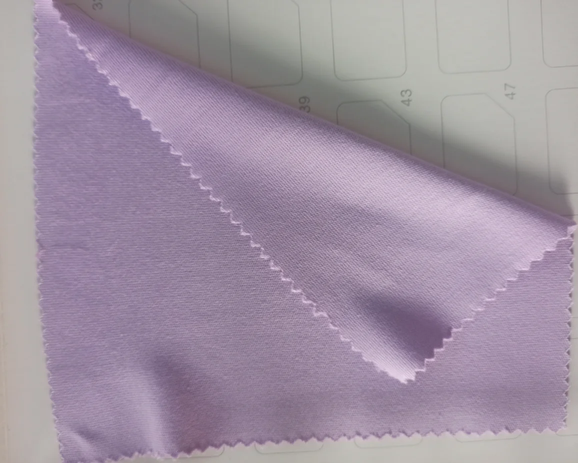 8052A#100% cotton 290gsm double knit cotton jersey fabric for dress jersey knit fabric in spring and summer jersey fabric pajama