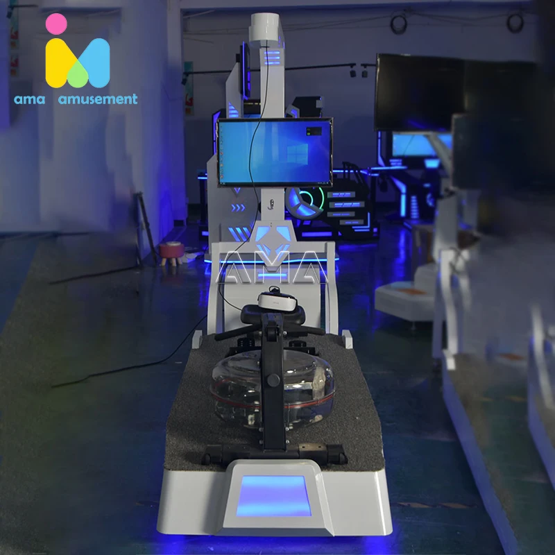 9D VR simulated water rowing indoor sports coach bicycle VR sports fitness amusement equipment