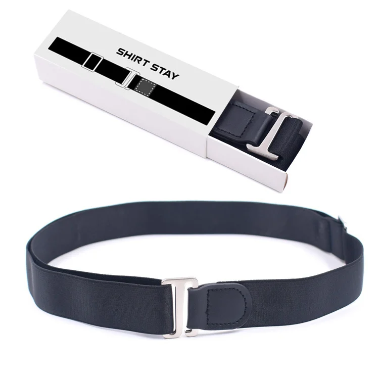 
wholesale black men shirt stays Non-slip clips adjustable elastic shirt garter suspenders shirts holder 
