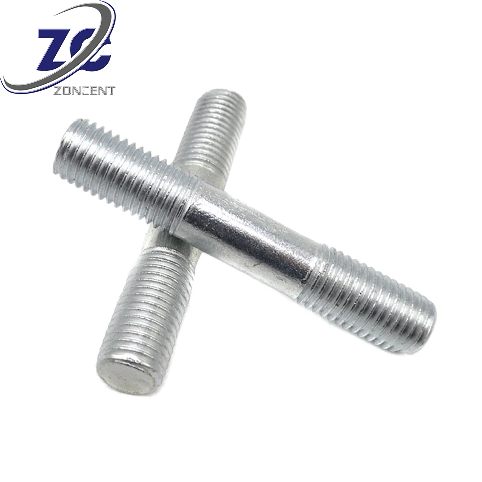 OEM Fasteners Threaded Rod M8 M10 M20 Bar Carbon Steel Galvanized Full Thread Stud Bolt DIN976 Threaded Rod