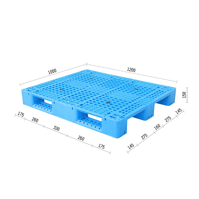 1200*1000 Hdpe Steel Reinforced Racking Euro Heavy Duty Plastic Pallet