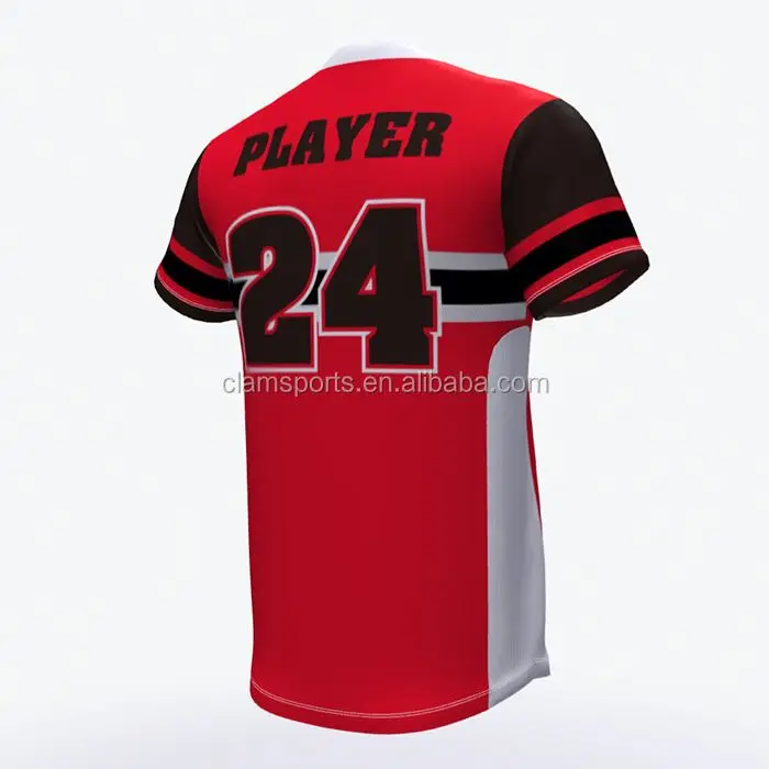MONETCAT Factory price hot sale v neck jersey custom full sublimation printing quick dry baseball jersey shirt
