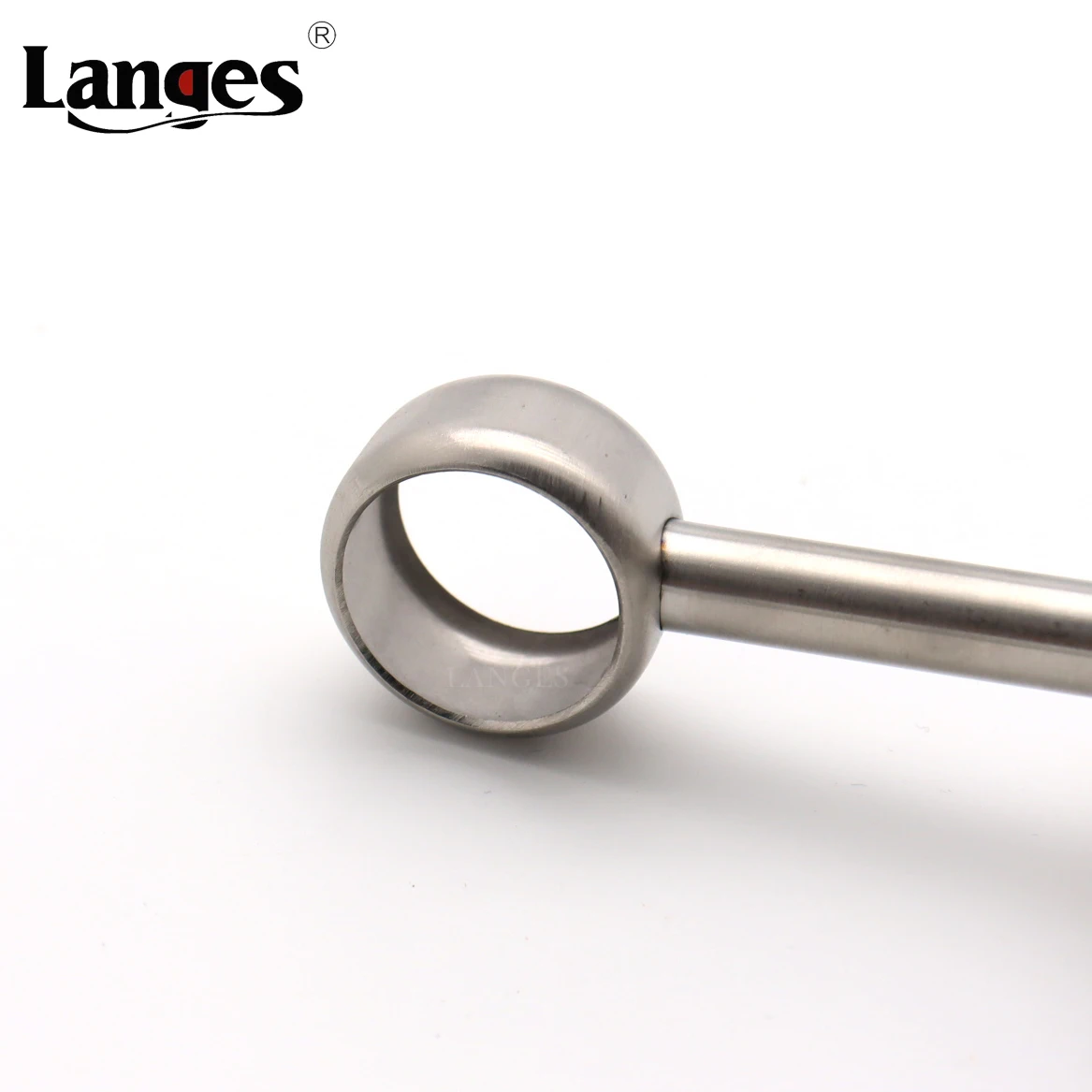 Stainless Steel Hollow Ceiling Mount Balcony Shower Curtain Closet Rod Holder Flange