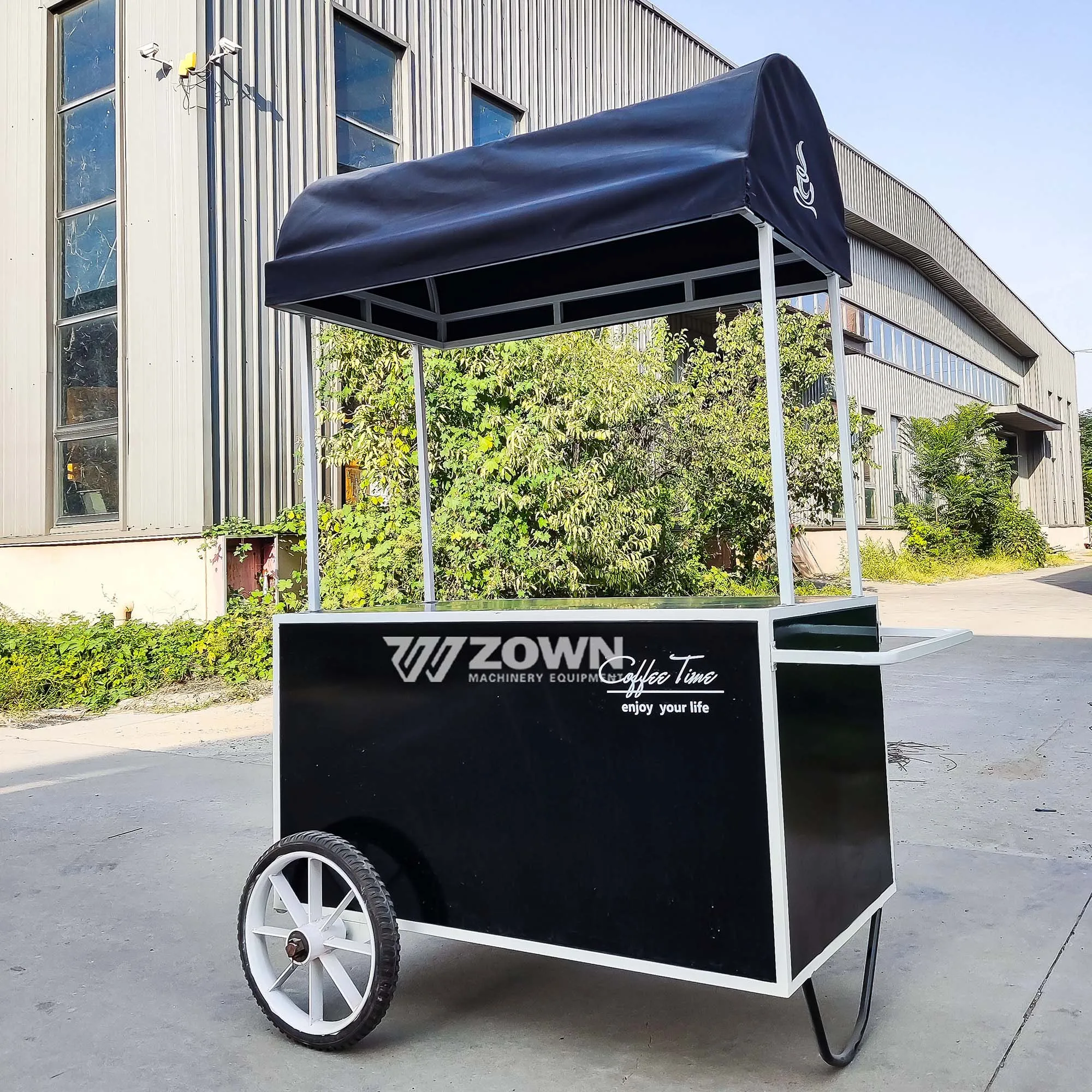 Street Movable Small Flower Cart Dining Car Customized Small Dining Car