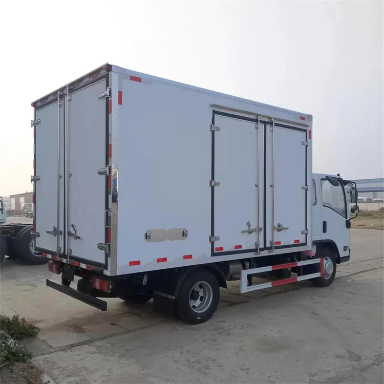 Best ISUZU EC5 4M Refrigerated Truck Refrigerator Car Cold Box Truck Chill Car Refrigerated Van Freezer Truck