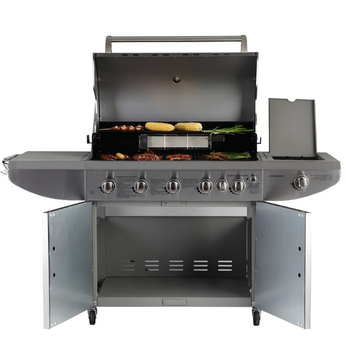 Stainless Steel Outdoor Rotisserie easily assembled  Gas BBQ Grill with gas burner