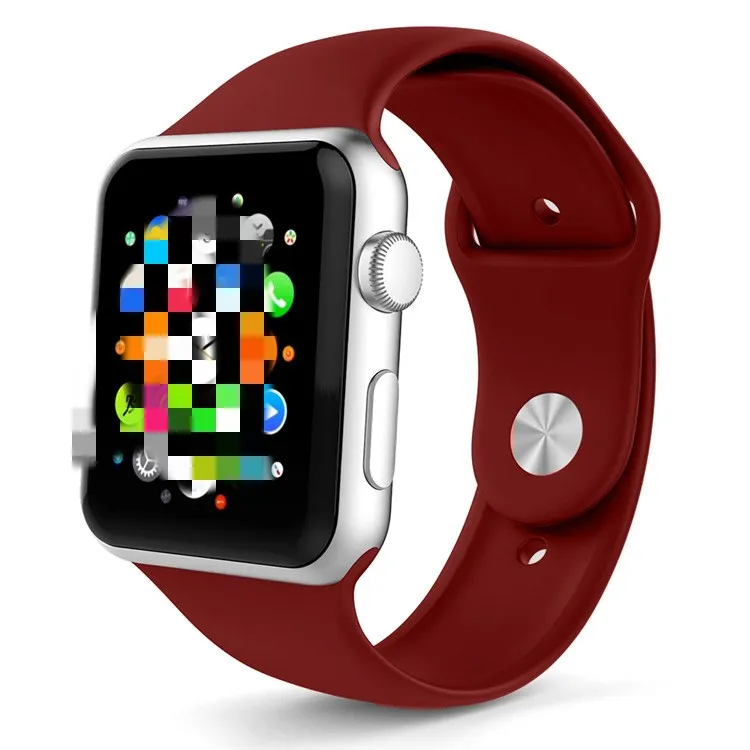 Wholesale designers Cheap Price Silicone Watch Straps, Best Selling Rubber Sport Watch Belts for Apple Watch band