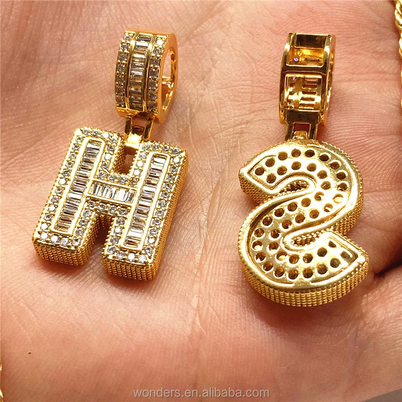 Ice Zircon CZ Rhinestone Initial Necklaces Micro Set necklaces-for-lady Trendy Necklace Jewelry Wholesale Dropshipping