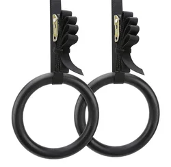 High quality gym rings nylon strap cross fitness ABS adjustable gymnastic rings