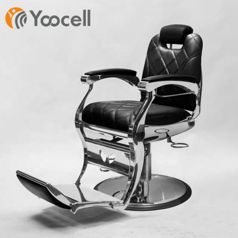  Роскошная антикварная мебель Yoocell для салона красоты качественное парикмахерское кресло из нержавеющей стали регулируемой высоты откидная