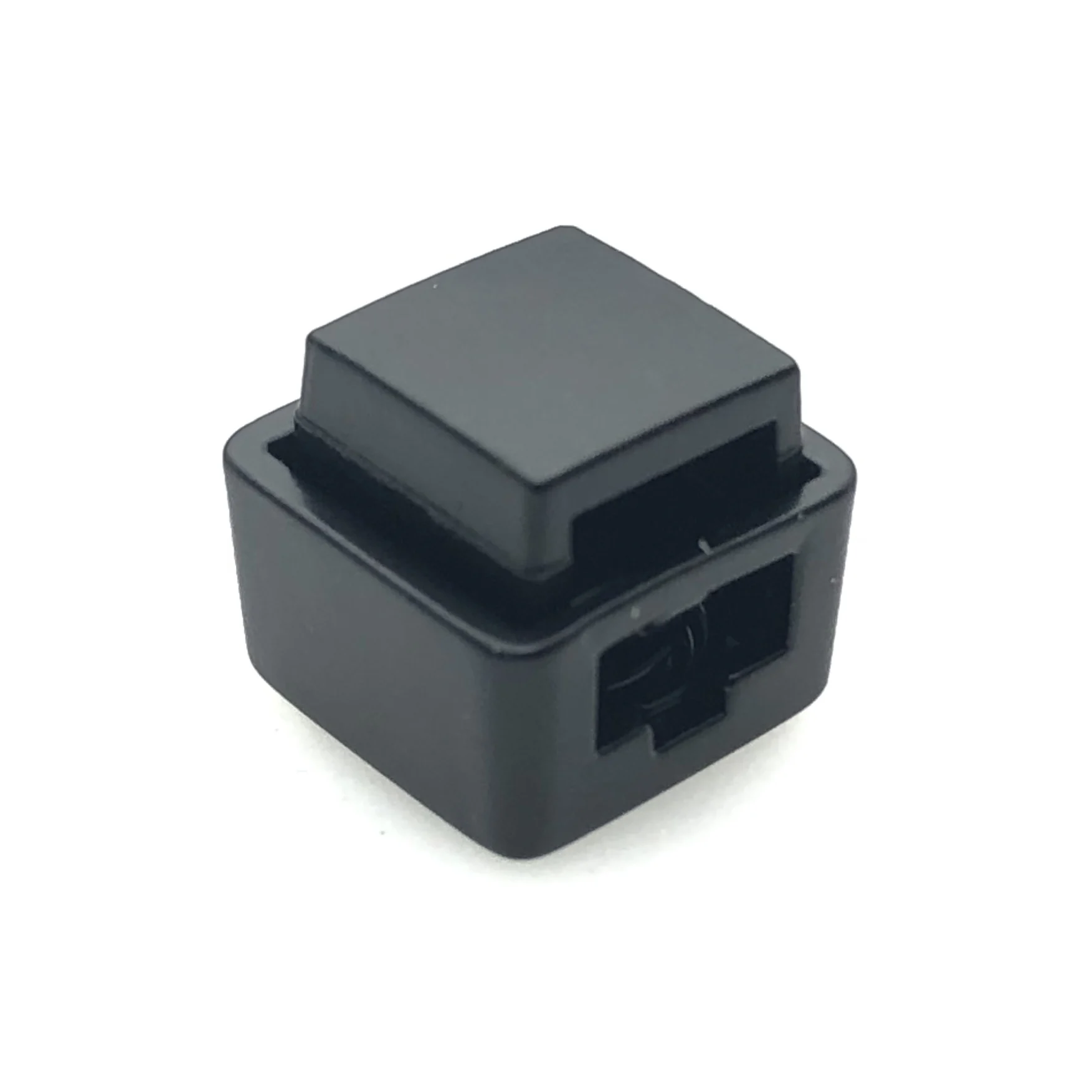 New Style Cube Shape Black Gold Metal Cord Ends Lock Toggle Stopper For Clothing