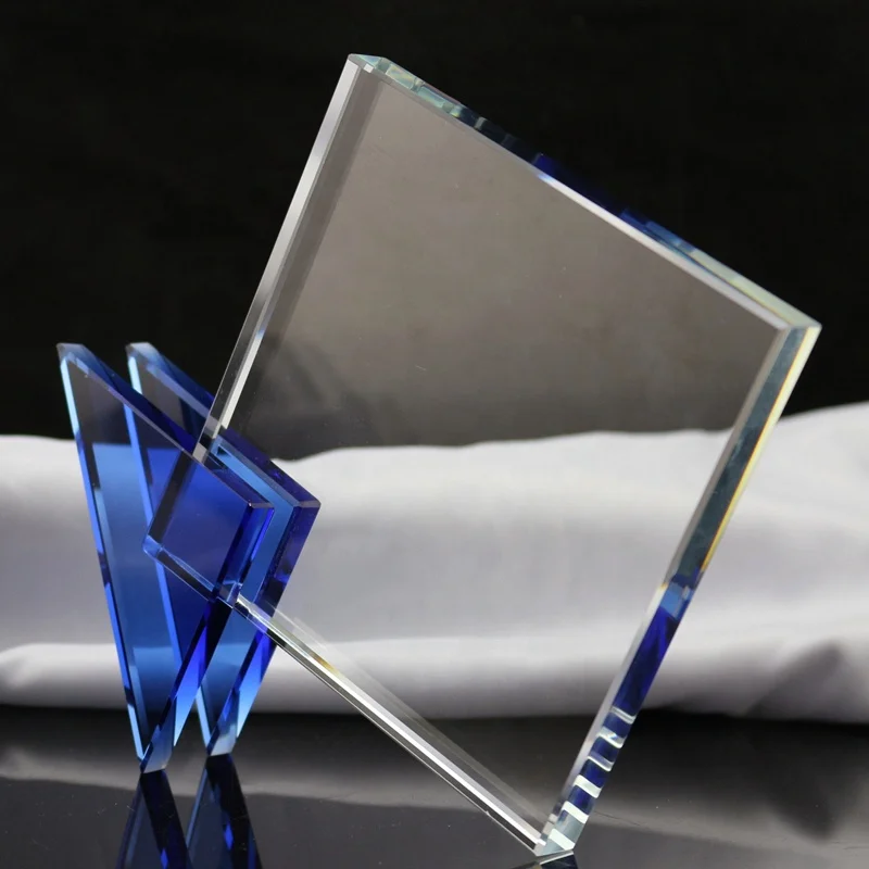 Wholesale Cheap Crystal Trophy Award Glass Award Crystal Plaque for Souvenir Gifts