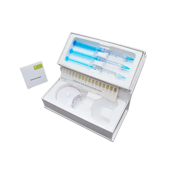 New formula PAP active gel in home blue led Teeth whitening kit