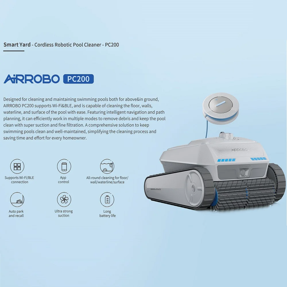 Беспроводной робот-пылесос AIRROBO для бассейна