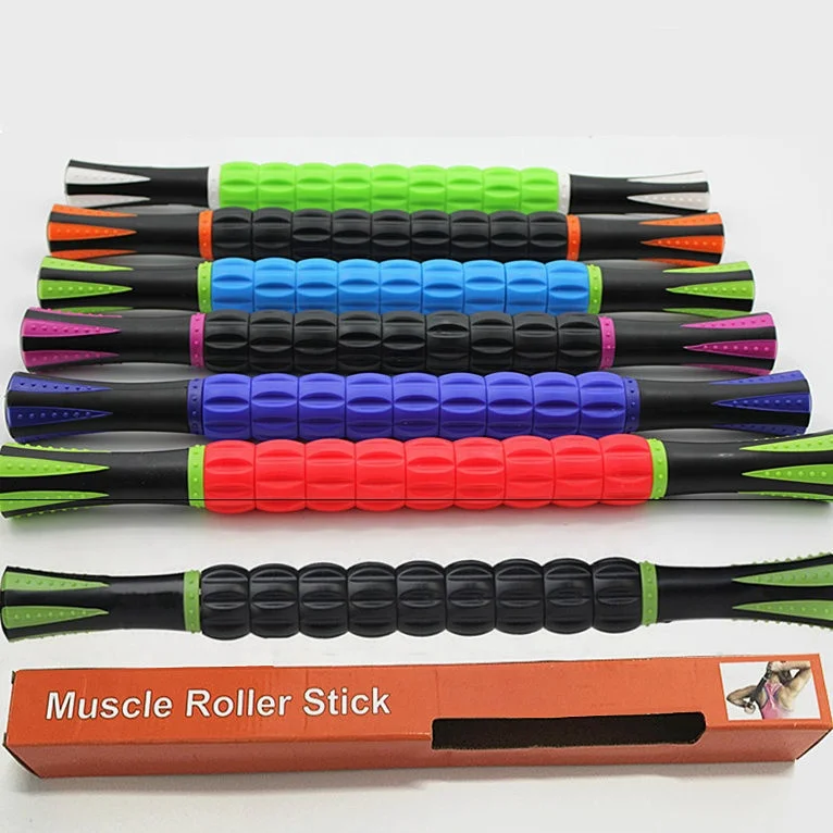 yoga massage stick - muscle relaxation gear exercise fitness stick shoulder neck acupuncture point fascia stick
