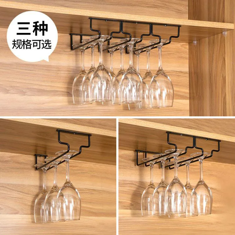 3 ряда металла бар винный стеклянный держатель Кубок стеклянная бутылка перевернутый Поддержка Держатель для подвешивания бокалов