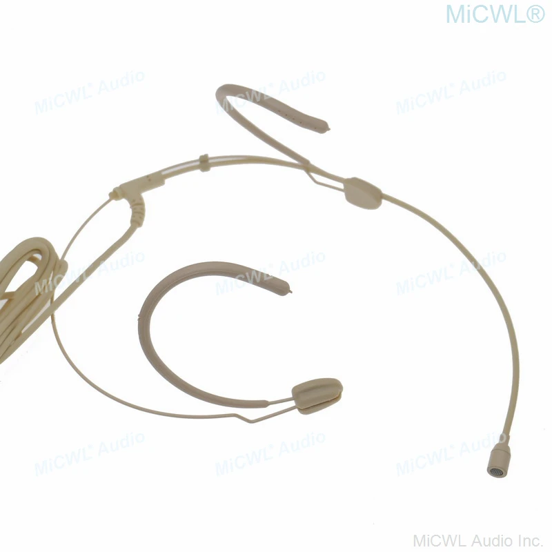 AVX28 Omnidirectional Double Ear Hook Headset Microphone For EW Evolution AGX XS EW Digital 6000 9000 Wireless 3.5mm Lock