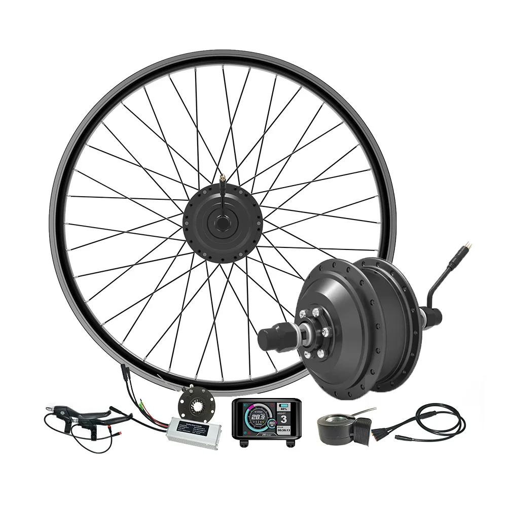 Cheap electric ebike 250w 36v e bike conversion kit 250 watt hub motor with UKC1 display