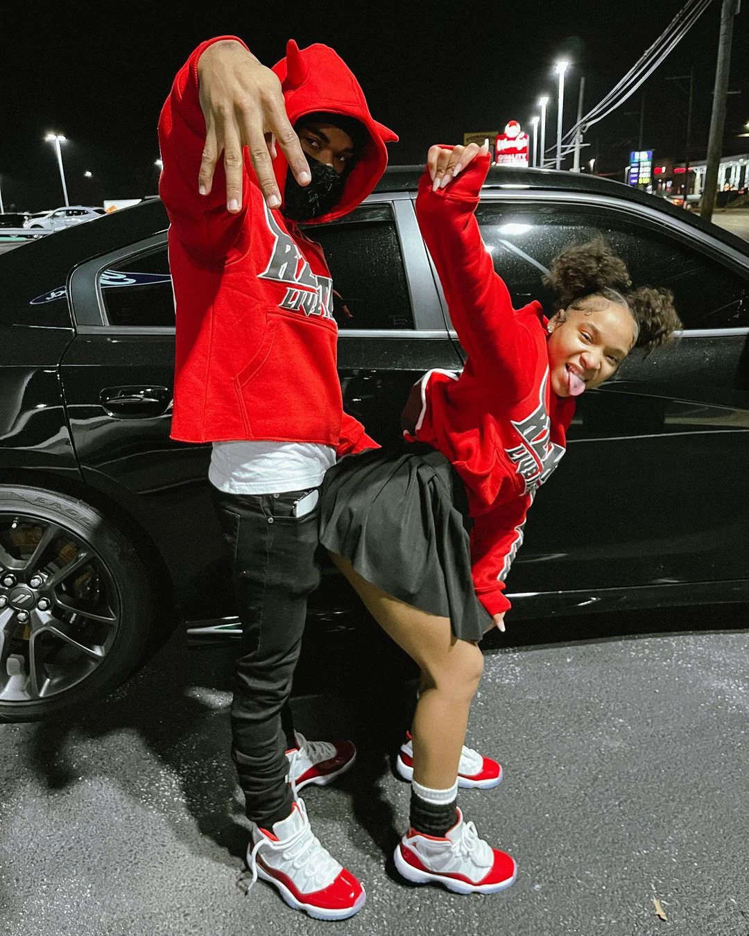 Men Women Hip Hop Raw Hem Cut Hoodies Cotton Hooded Sweatshirts Streetwear Custom Unisex Cropped 3d Puff Print Hoodie With Horns