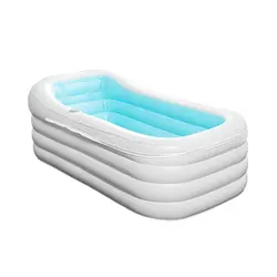 150*80cm Inflatable Adult Bathtub Summer Spa Bath Tub Cold Water Household Portable Foldable Large Full Body Bath Barrel