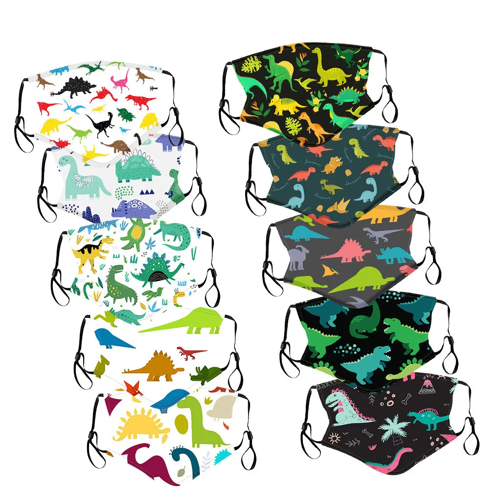 Adjustable earloop washable breathable cotton face fitting fabric kids face mask for children