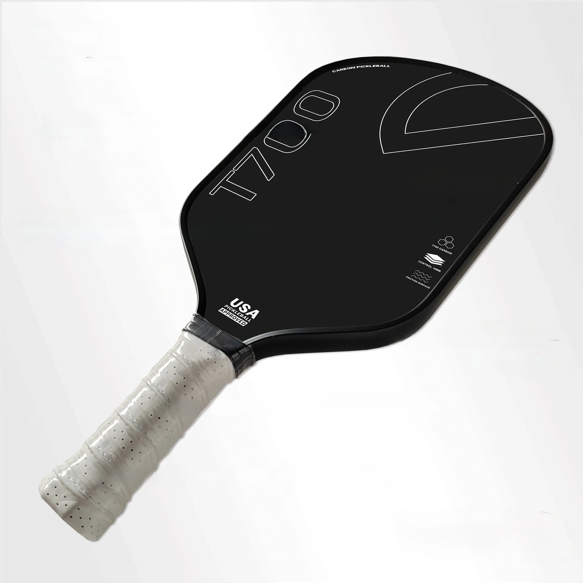 T700 New Arrival Toray Carbon Fiber Pickleball Paddle with Polypropylene Honeycomb Core