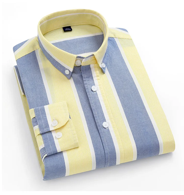 OEM ODM Men Plain Shirts in Bulk Long Sleeve 100Cotton Oxford Shirt