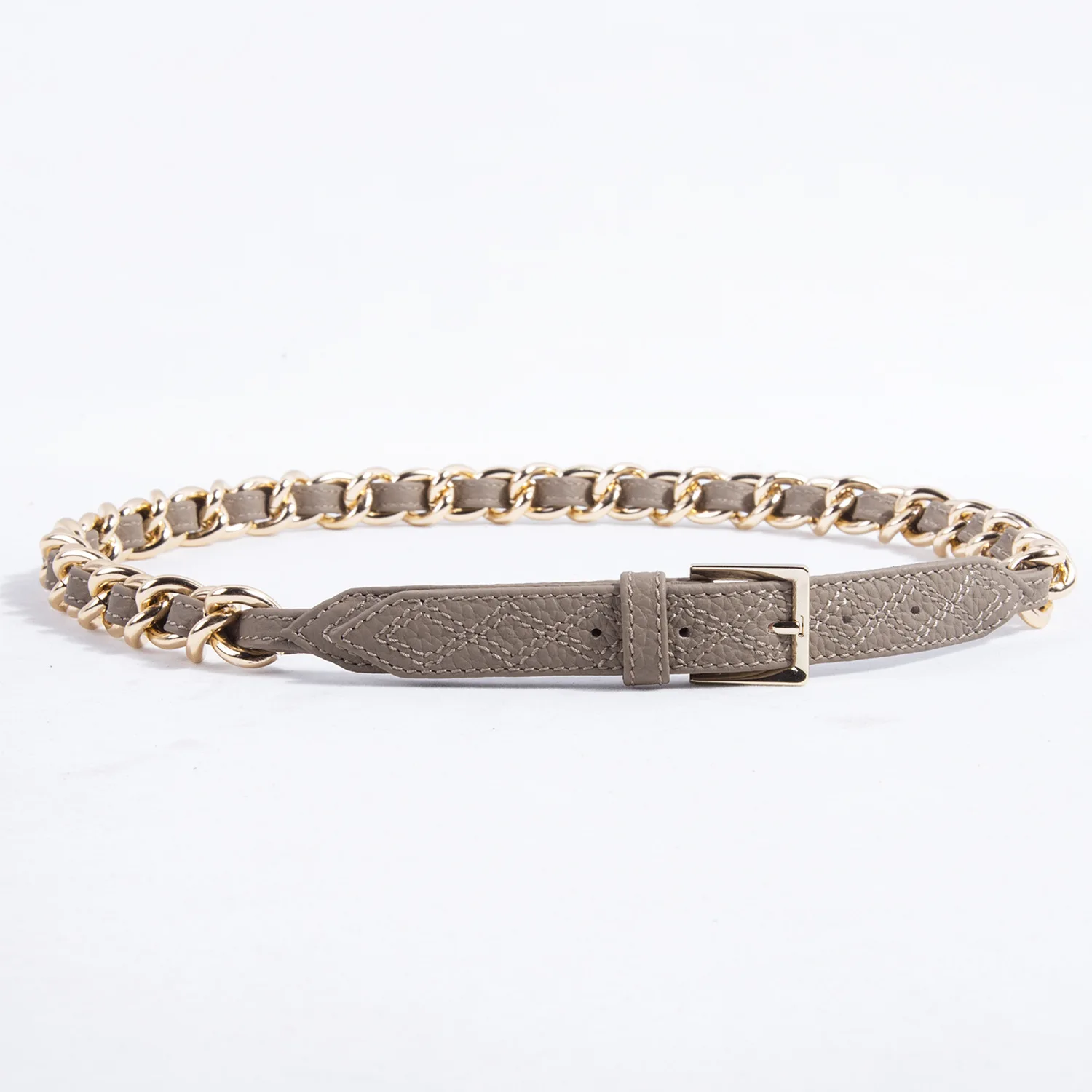 Цепочка для тела высокого качества Роскошный тонкий пояс из натуральной кожи