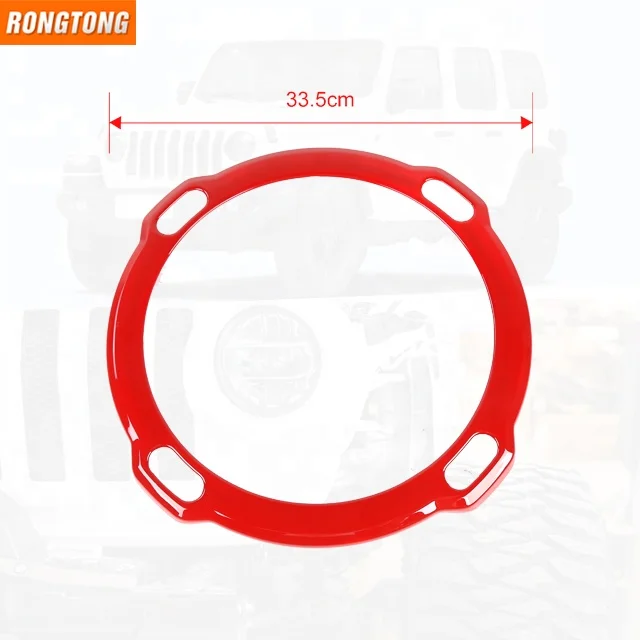 Car Accessories Inner Trunk Speaker Audio Horn Ring Frame Cover Trim for Jeep Wrangle JL 2018+